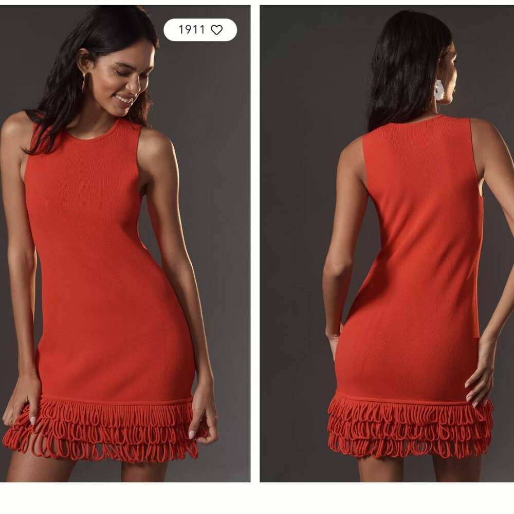NWT Simon Miller Albers Knit Dress in red, size XS